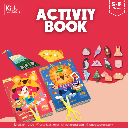 Japanese  Origami Book with Safety Scissors & Glue