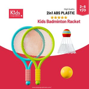 2-in-1 Badminton Racket Set – Active Outdoor Fun for Kids