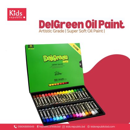 Buy Artists Grade Oil Paint – Premium Art Supplies In BD | DelGreen 36-Colour Set