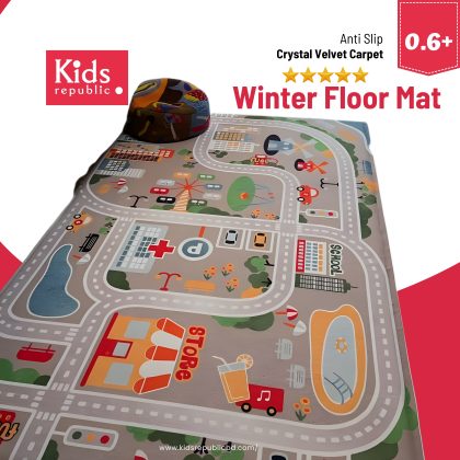 Kids Educational Winter Floor Mat –  Rubber Backed Play Area Mat, Non-Slip- Soft Play & Learning Mat for Baby and Toddlers | Kids Republic BD
