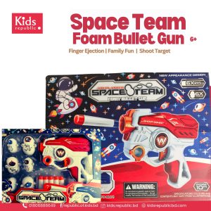 Space Team Foam Bullet Gun – Safe and Fun Toy for Kids