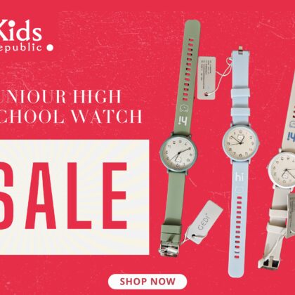 Junior-High School Kids Watch – Waterproof Super Premium Silicon Belt Watch