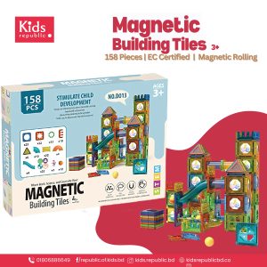 Magnetic Tiles Rolling Blocks -158 Pcs