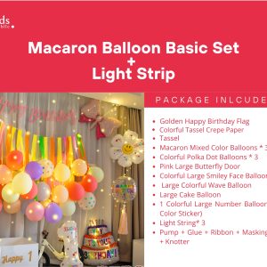 Macaron Balloon Advance  Set +  Lighting Strip