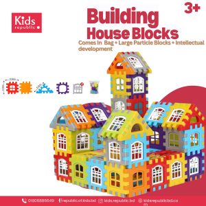 Premium Quality House Building Blocks -( 100 Pcs + 30 Windows ) Big Bag