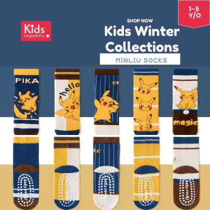 Kids Minliu Winter Socks – Soft, Warm & Anti-Slip Winter Socks for Kids | Kids Republic BD