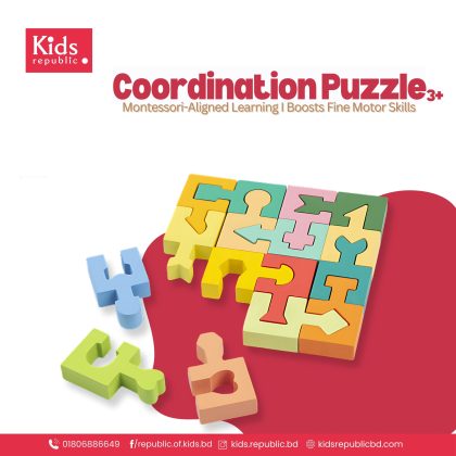 Self-Correcting Wooden Coordination Puzzle |  3+| Promotes Hand Eye Coordination |