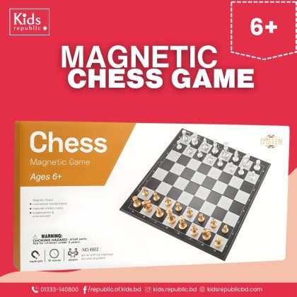 Portable Magnetic Chess Set – Foldable Board with Strong Magnet Pieces