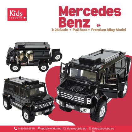 Kids Premium Alloy Car Toy – Mercedes Benz -UNIMOG- M929Q | 1: 24 Scale –