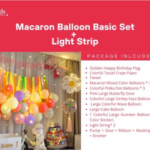 Macaron Balloon Advance  Set +  Lighting Strip