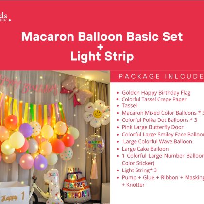 Macaron Balloon Advance  Set +  Lighting Strip