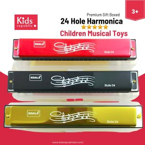 Children's Premium  Musical Steel Harmonica - 24 Hole -Beginners Level