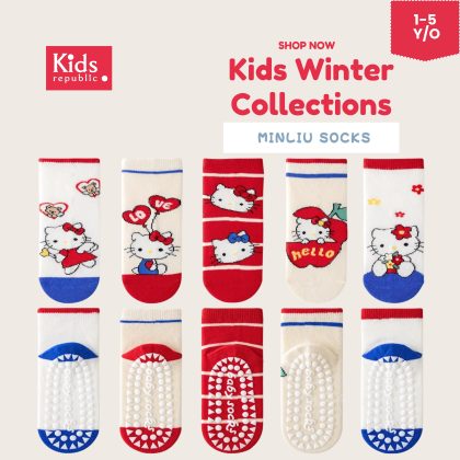 Kids Minliu Winter Socks – Soft, Warm & Anti-Slip Winter Socks for Kids | Kids Republic BD