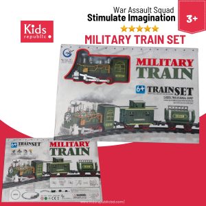 Military Train Set -War Assault Squad- Battery Operated - Musical - Smoke - Light | Best Birthday Gift