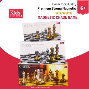 Magnetic Chess Set for Home and School – Foldable Board with Strong Magnetic Pieces- Premium Toys in BD