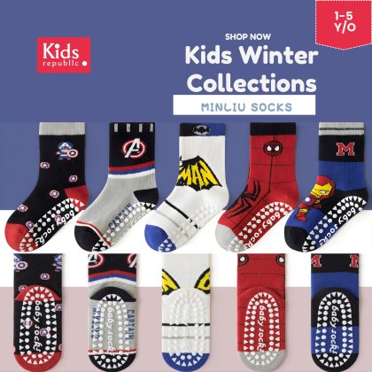 Kids Minliu Winter Socks – Soft, Warm & Anti-Slip Winter Socks for Kids | Kids Republic BD