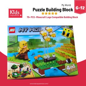 Minecraft Lego Puzzle Building Blocks Bangladesh - Kids Puzzle - 75Pcs – Creative Best Puzzle  Toy in BD (Copy)