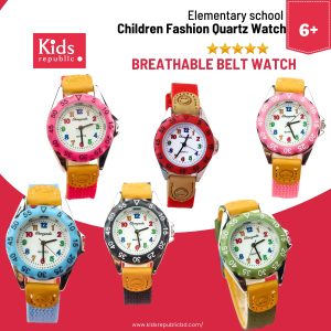 Elementary School Kid's Quartz Watch- Smart - Breathable Belt Watch