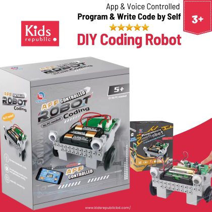 App Controlled Robot -Coding & Voice Command Mode – 6+