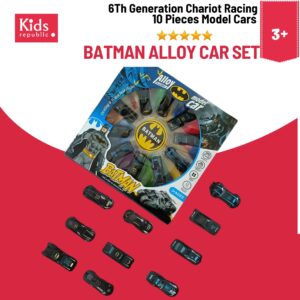 BATMAN ALLOY CAR SET -6Th Generation Chariot Racing