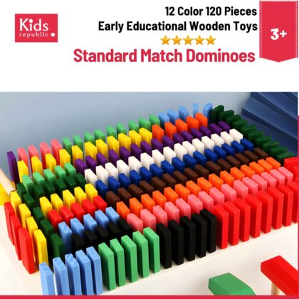 12 Color 120 Pieces Standard Match Dominoes