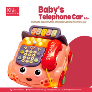 Large Pink Telephone - Early Educational Toy