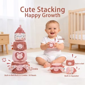 Baby Stacking Tower Educational Toy BD | Montessori Learning Toy for Babies