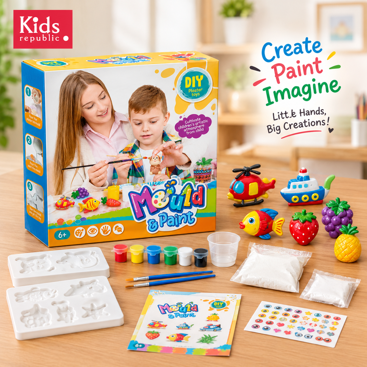 Art & Craft Mold Painting Set – DIY Creative Art Kit & Birthday Gift for Kids